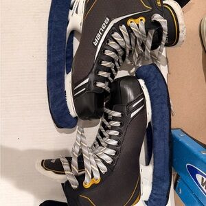 Bauer Black and Yellow Athletic Shoes